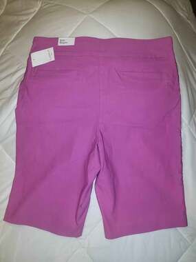 Kim Rogers Orchid Pink Tummy Control Bermuda Shorts Size 16